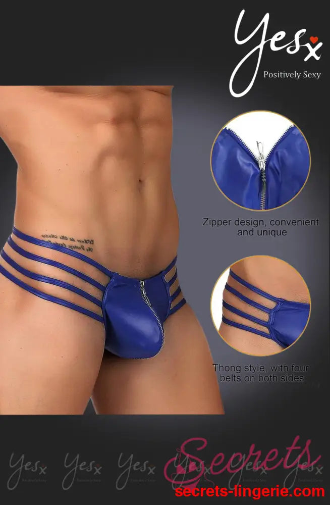 YesX YX972 Men’s Thong Blue
