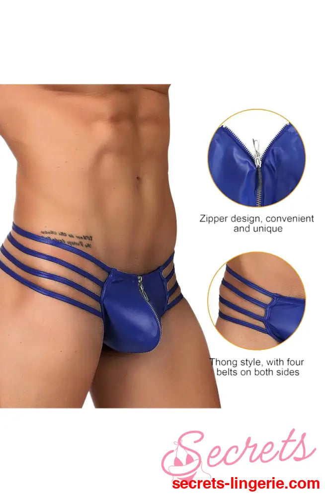 YesX YX972 Men’s Thong Blue