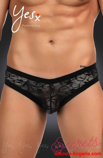 YesX YX973 Mens Brief Black
