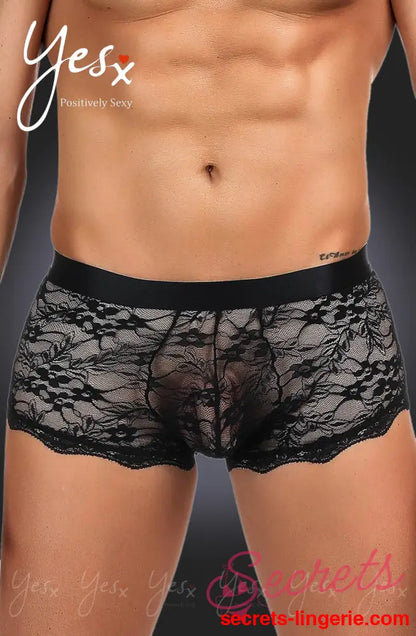 YesX YX975 Men’s Boxer Brief Black