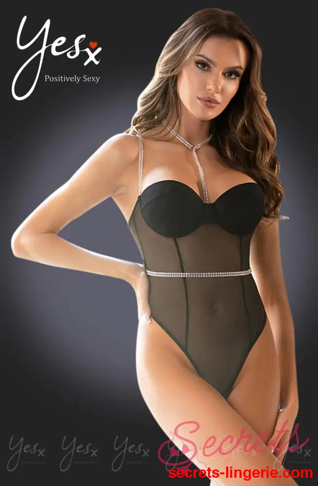 YesX YX992 Bodysuit Black