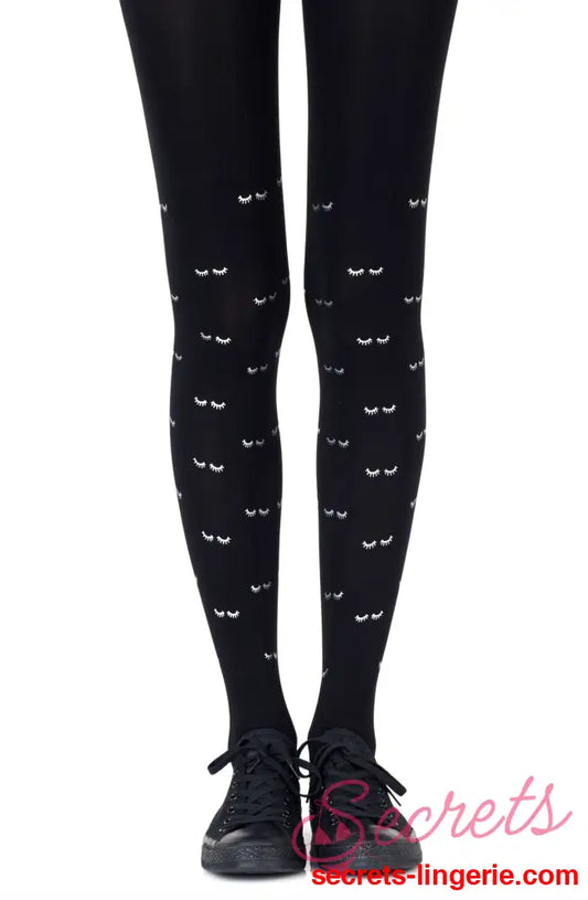 Zohara ’Daydreaming’ Silver Print Tights