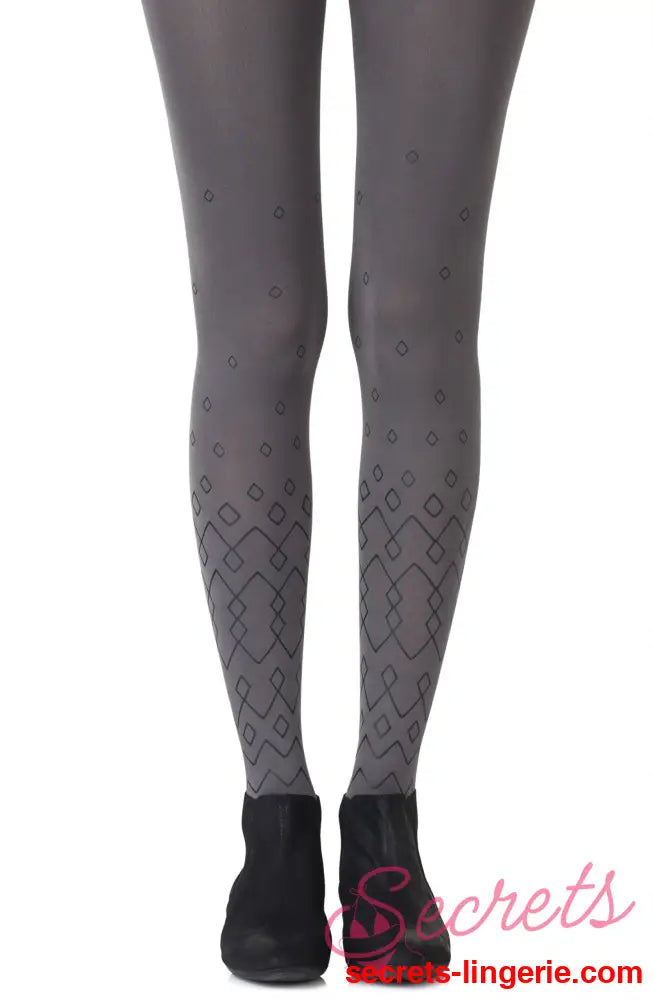 Zohara ’Diamonds Are Forever’ Grey Tights