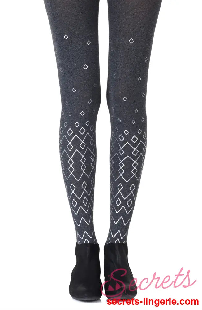 Zohara ’Diamonds Are Forever’ Heather Grey Tights