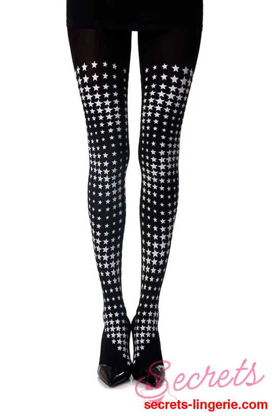 Zohara Diamonds in the Sky’ Print Tights’