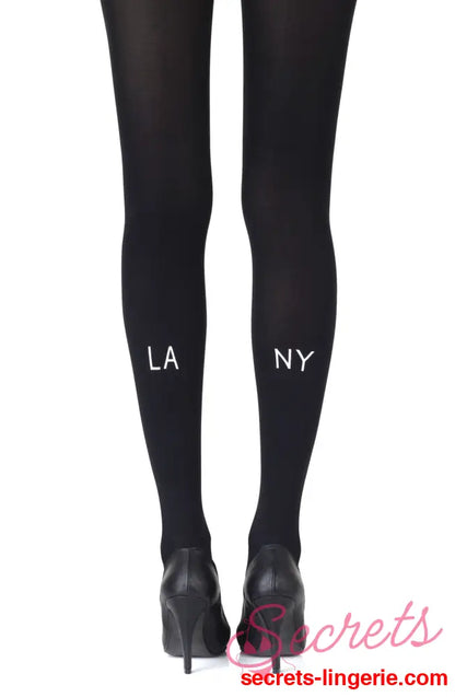 Zohara ’East West’ Black Tights