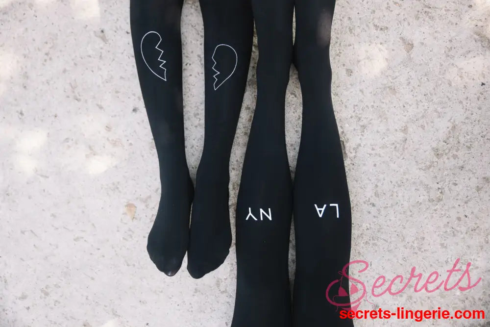 Zohara ’East West’ Black Tights