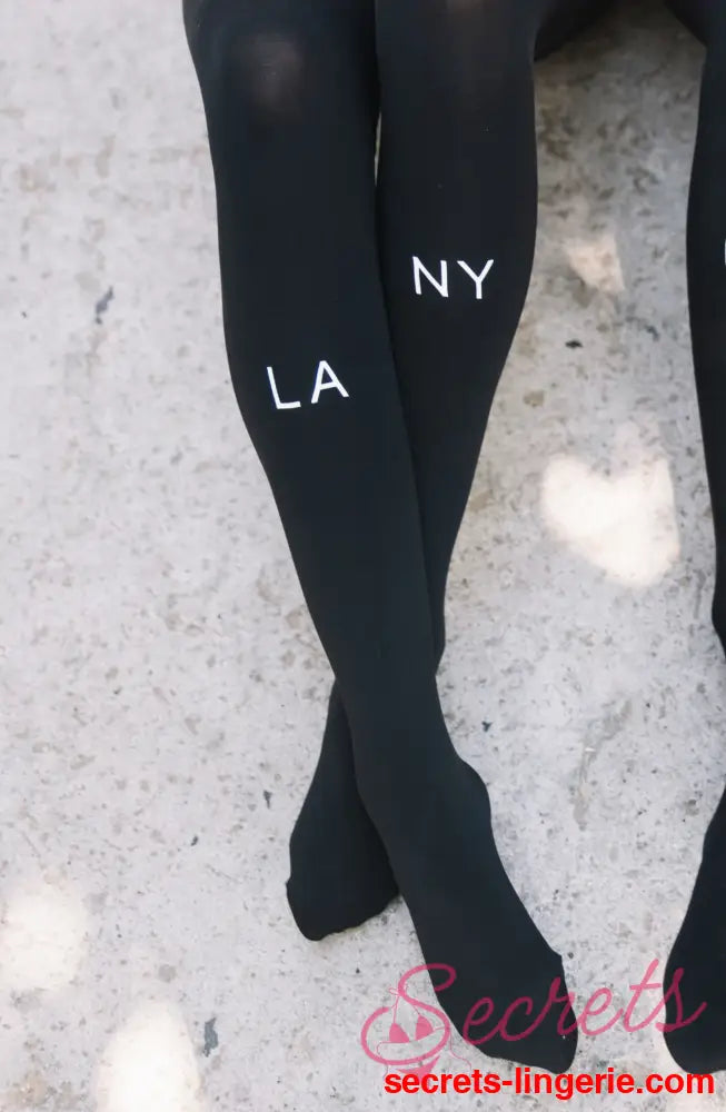 Zohara ’East West’ Black Tights