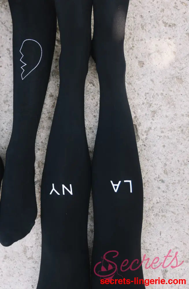 Zohara ’East West’ Black Tights