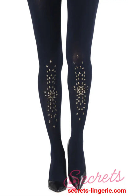 Zohara ’Grow Up’ Navy Tights