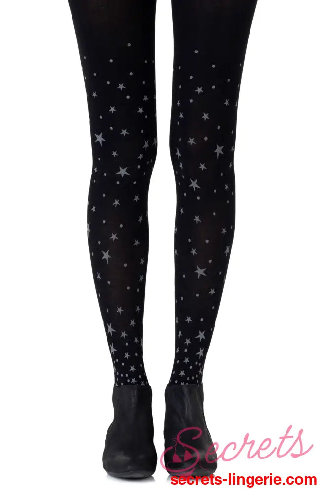 Zohara ’Hollywood Boulevard’ Black Tights