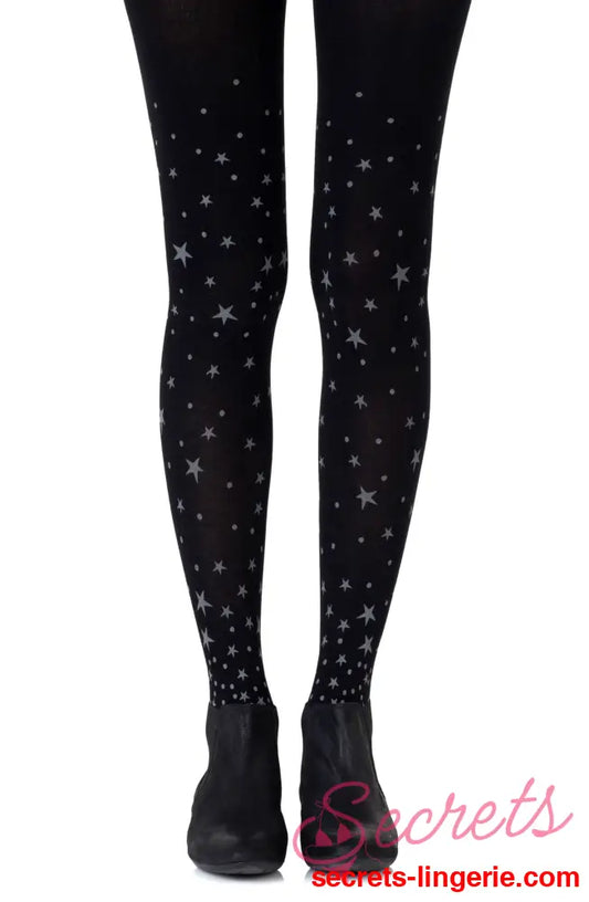 Zohara ’Hollywood Boulevard’ Black Tights