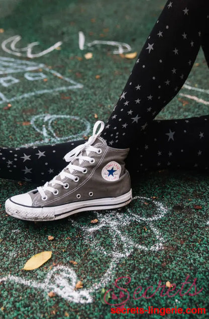 Zohara ’Hollywood Boulevard’ Black Tights