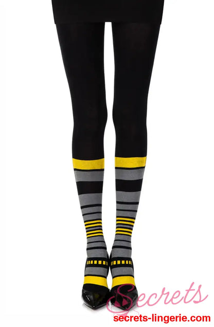 Zohara ’It’s Britney’ Black Print Tights