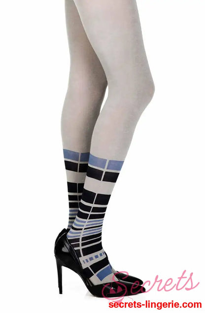 Zohara ’It’s Britney’ Grey Print Tights