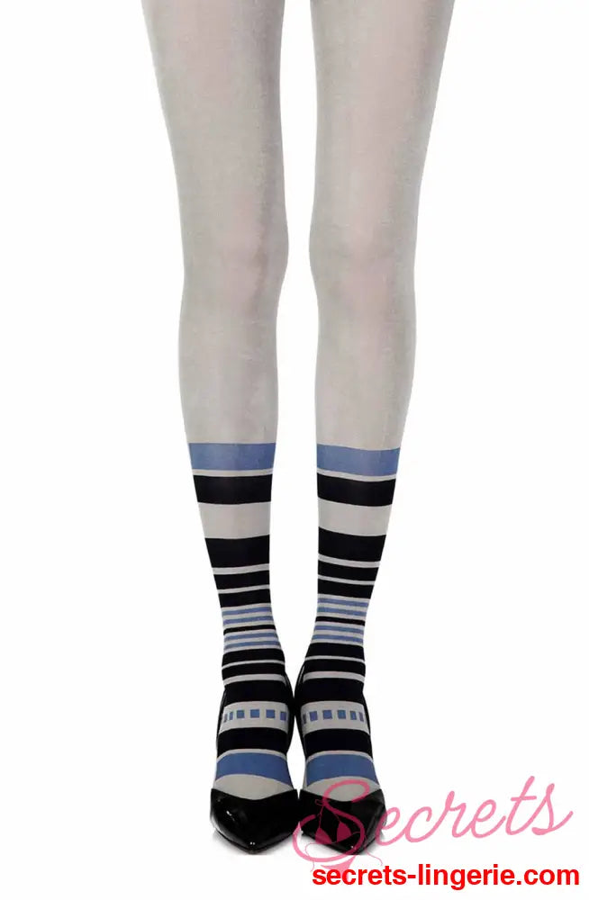 Zohara ’It’s Britney’ Grey Print Tights