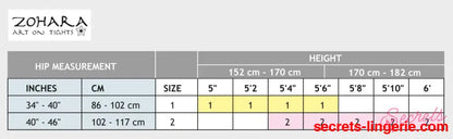 Zohara ’Lucky Number’ Light Grey Print Footless Tights