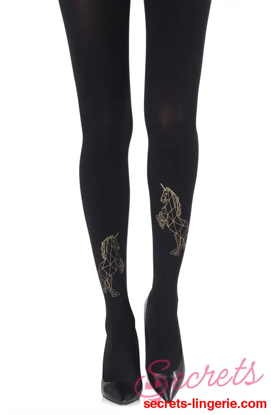Zohara ’Magic Dance’ Gold Print Tights
