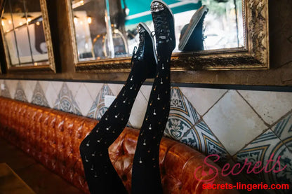 Zohara ’Palm Beach’ Black Tights