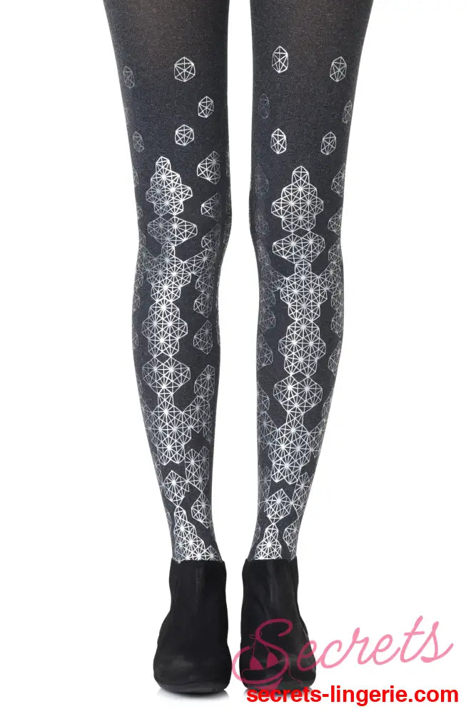Zohara ’Queen Bee’ Silver Tights