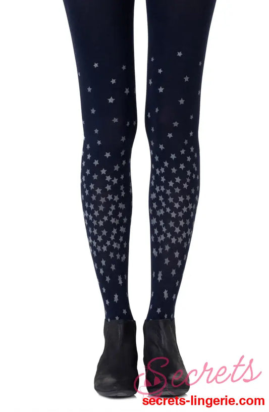 Zohara ’Rise And Shine’ Navy Tights - Navy/Grey / Size 2