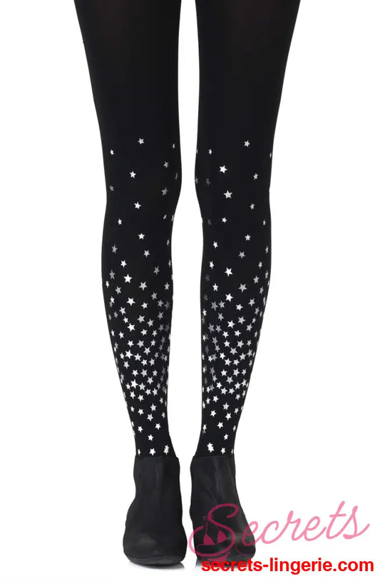Zohara ’Rise And Shine’ Silver Print Tights