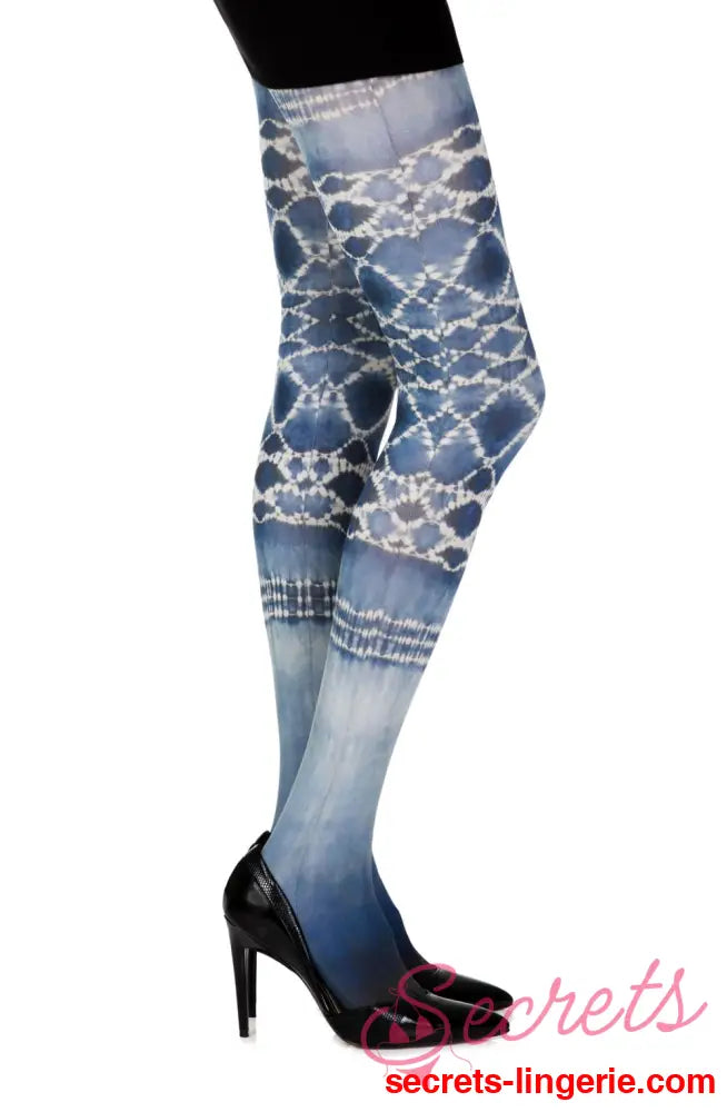 Zohara ’Sea World’ White Print Tights