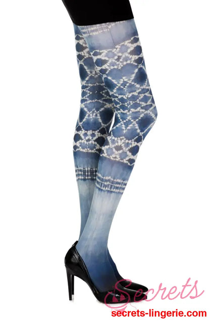Zohara ’Sea World’ White Print Tights