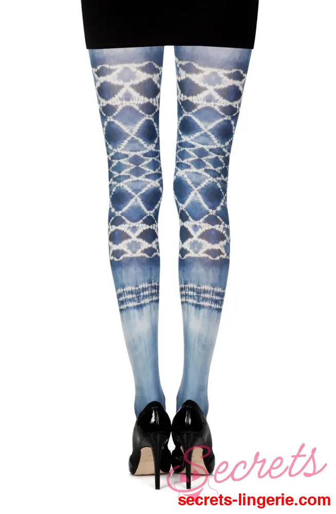 Zohara ’Sea World’ White Print Tights
