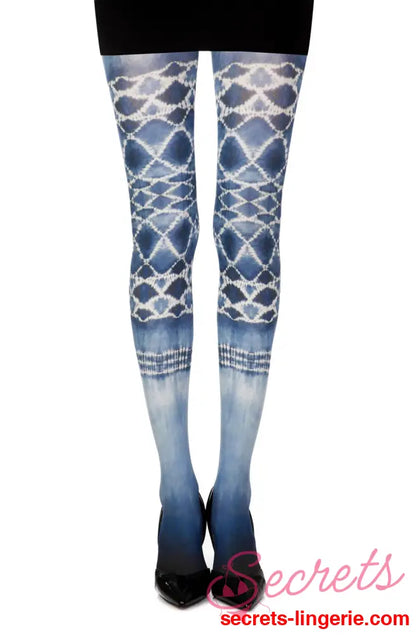 Zohara ’Sea World’ White Print Tights