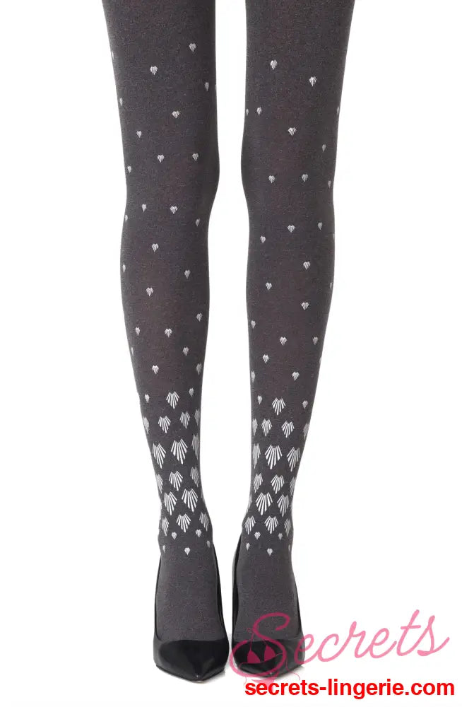 Zohara ’Shell Out’ Heather Grey Tights