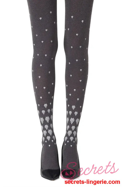 Zohara ’Shell Out’ Heather Grey Tights