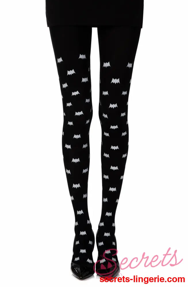 Zohara ’Super Hero’ Black Print Tights