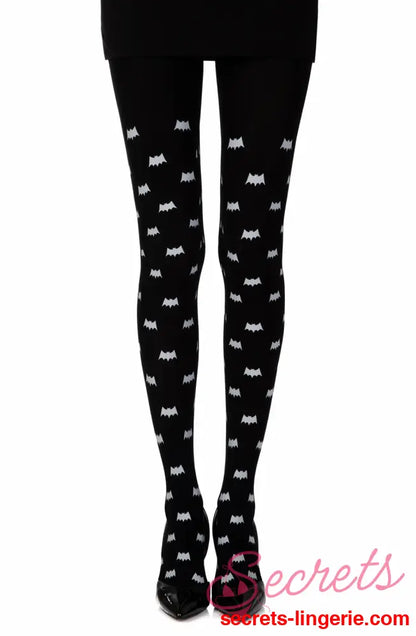 Zohara ’Super Hero’ Black Print Tights