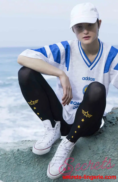 Zohara ’Top Gun’ Yellow Print Tights