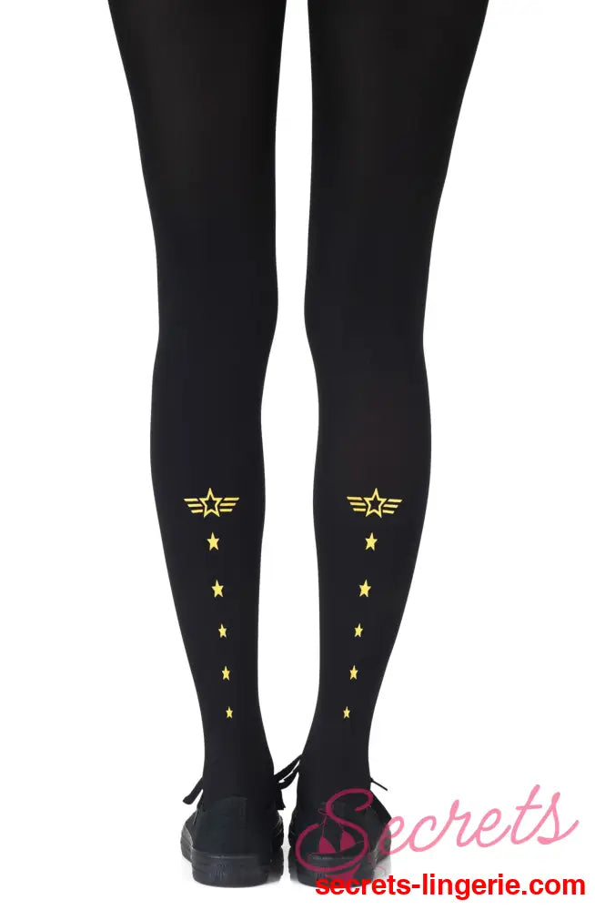 Zohara ’Top Gun’ Yellow Print Tights