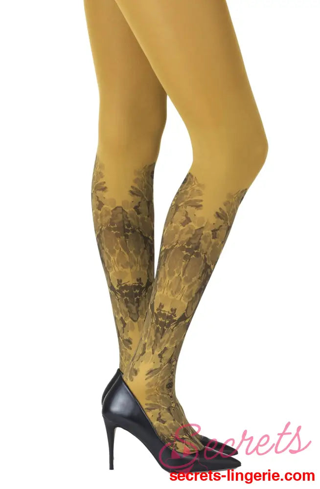Zohara ’Totally Tulip’ Mustard Tights