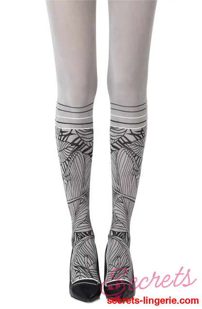 Zohara ’Waikiki Nights’ Grey Tights