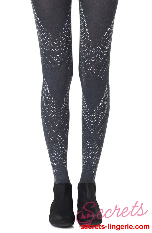 Zohara ’You’re My Darling Angle’ Heather Grey Tights